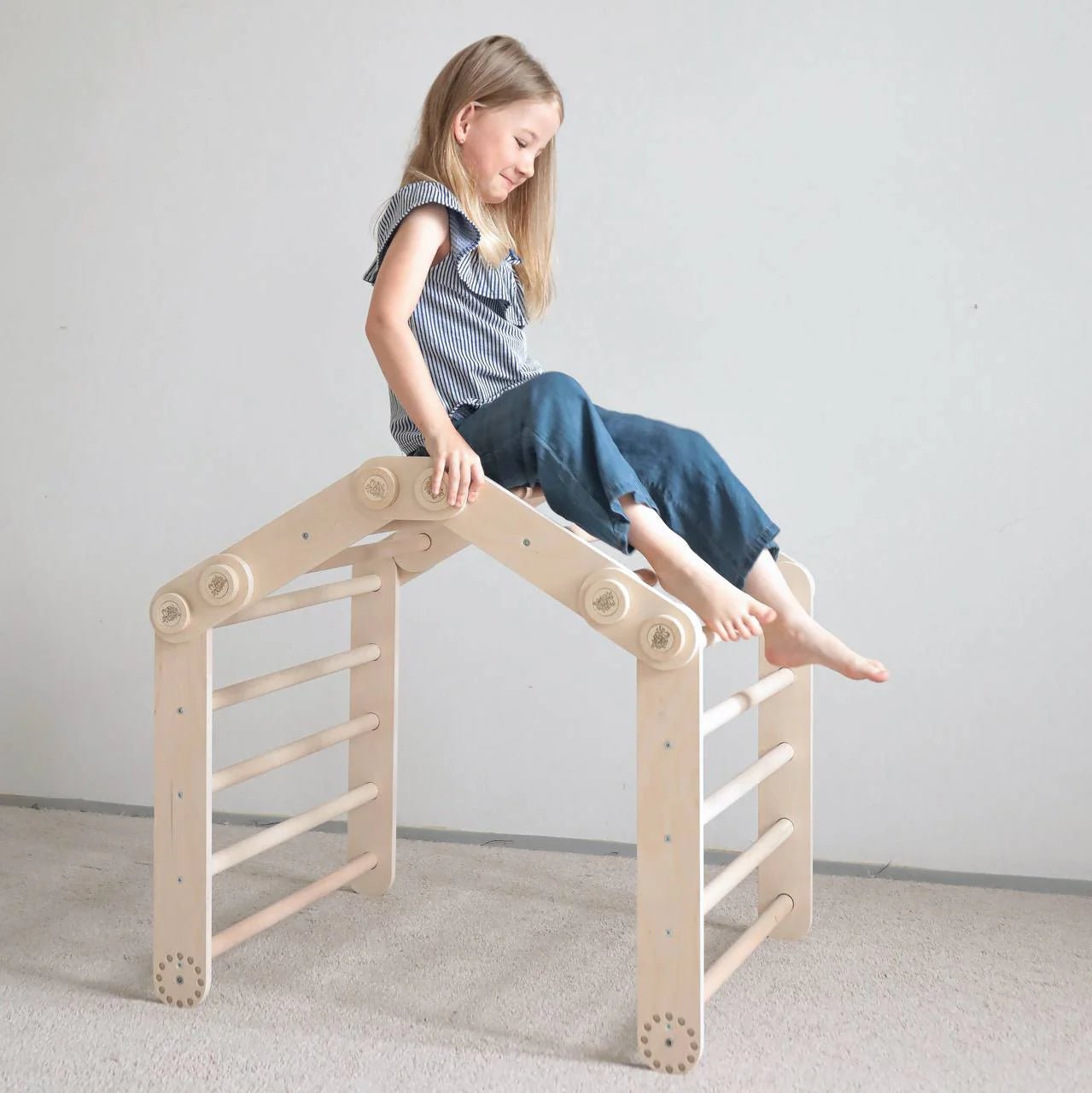 Ensemble d’escalade (set S) - bois brut (non verni), 18 à 24 mois - BusyKids by BusyKids