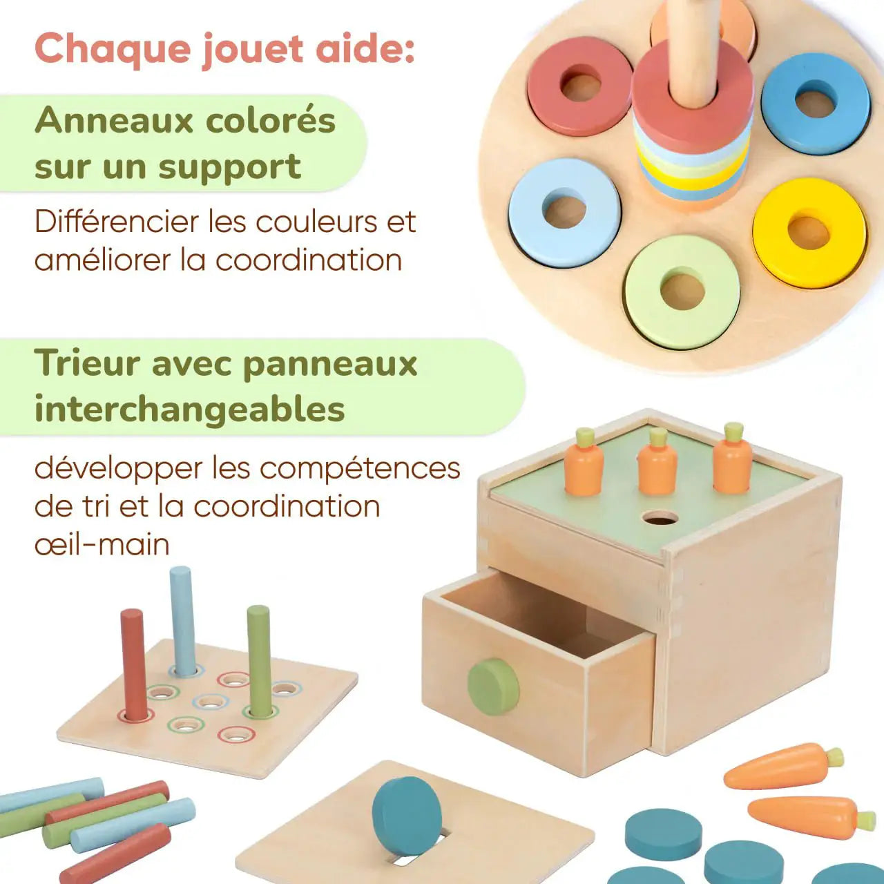 Coffret de Jeu Montessori pour enfant - 12 à 18 mois - BusyKids by BusyKids