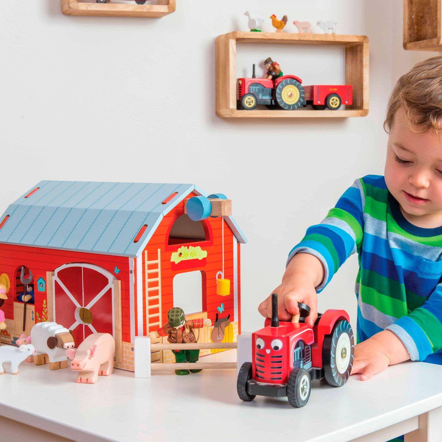 Grange rouge - Jeu éducatif enfant (3 ans et +) - myplayground