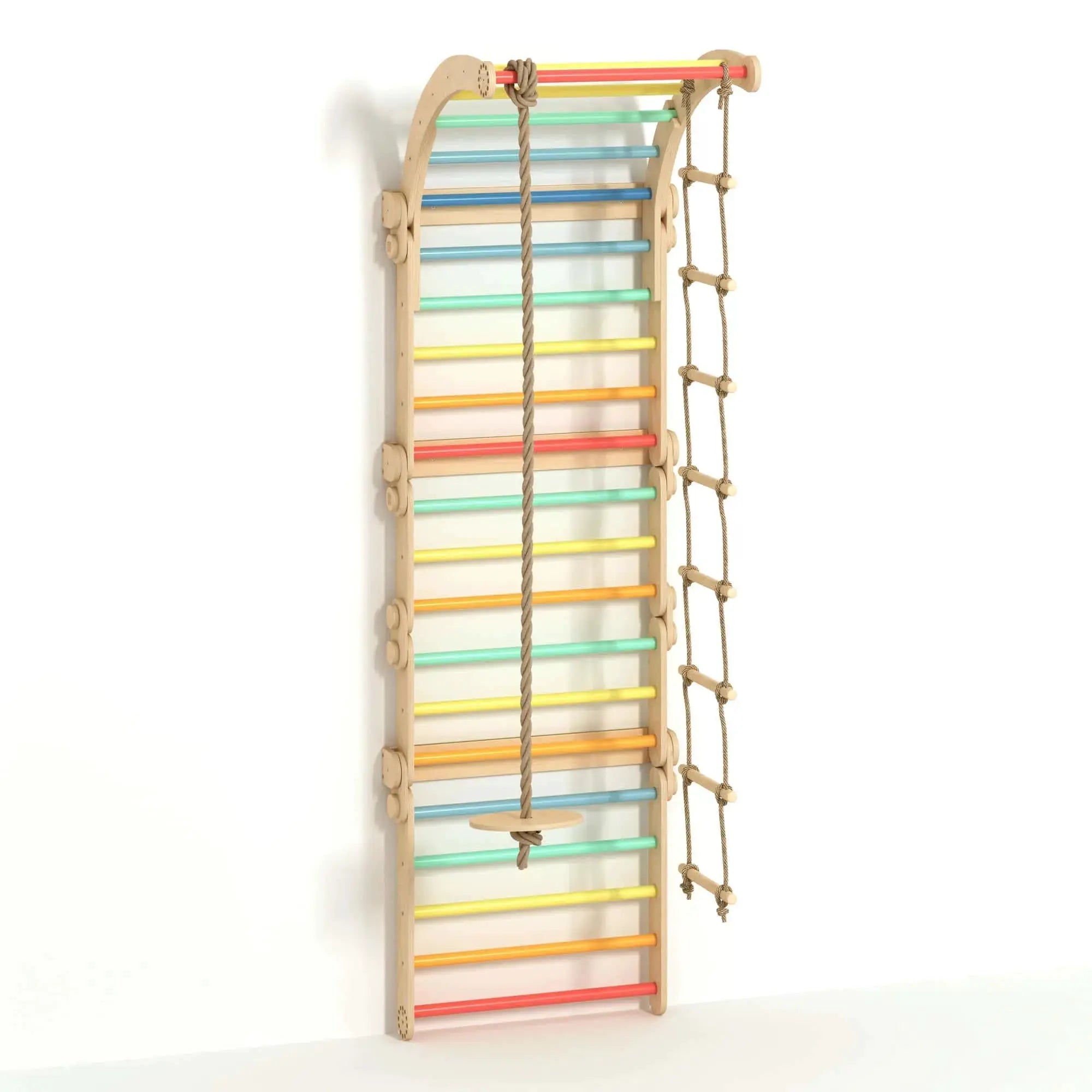 Fixations Murales pour l'ensemble d’escalade - bois naturel, 18 à 24 mois - BusyKids by BusyKids