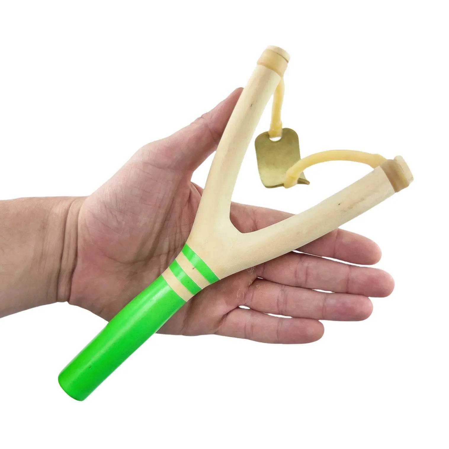 Slingshot vert fluo - Jeu de motricité pour enfant ( 5 ans et + ) by Hella Slingshots