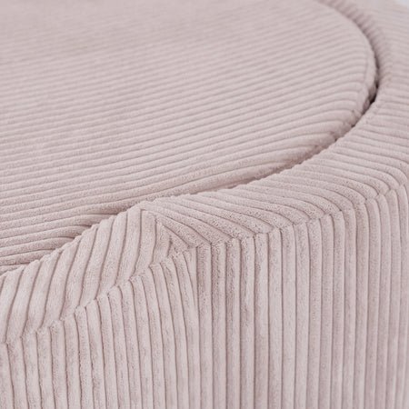 Piscine à balles - 95x30, rose clair, velours côtelé premium, Floral Fun Zone -Plush Nest - Misioo by Misioo