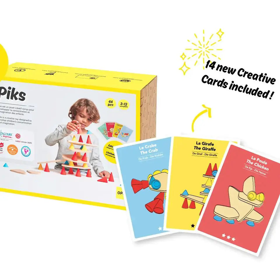 Piks Pack limité - Construction, jouet éducatif en bois - Oppi by OPPI