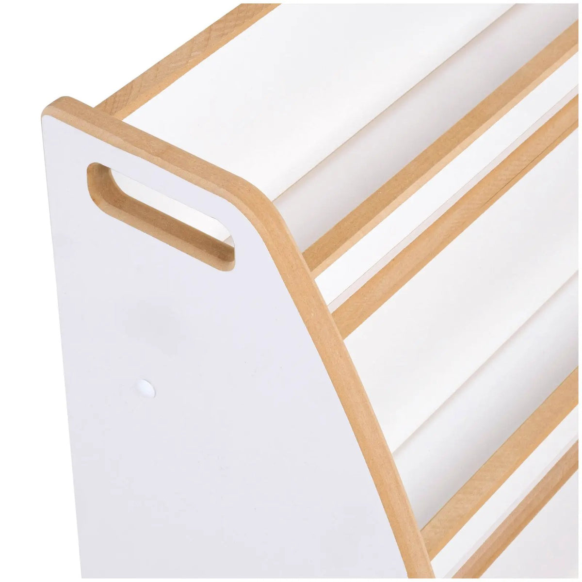 Bibliothèque enfant avec étagère pour salle de jeux et chambre d'enfant - Bois blanc, rangement - Plush nest by Misioo