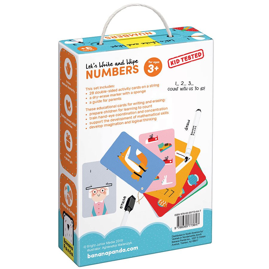 Écrire et Effacer - Nombres - Banana Panda - myplayground