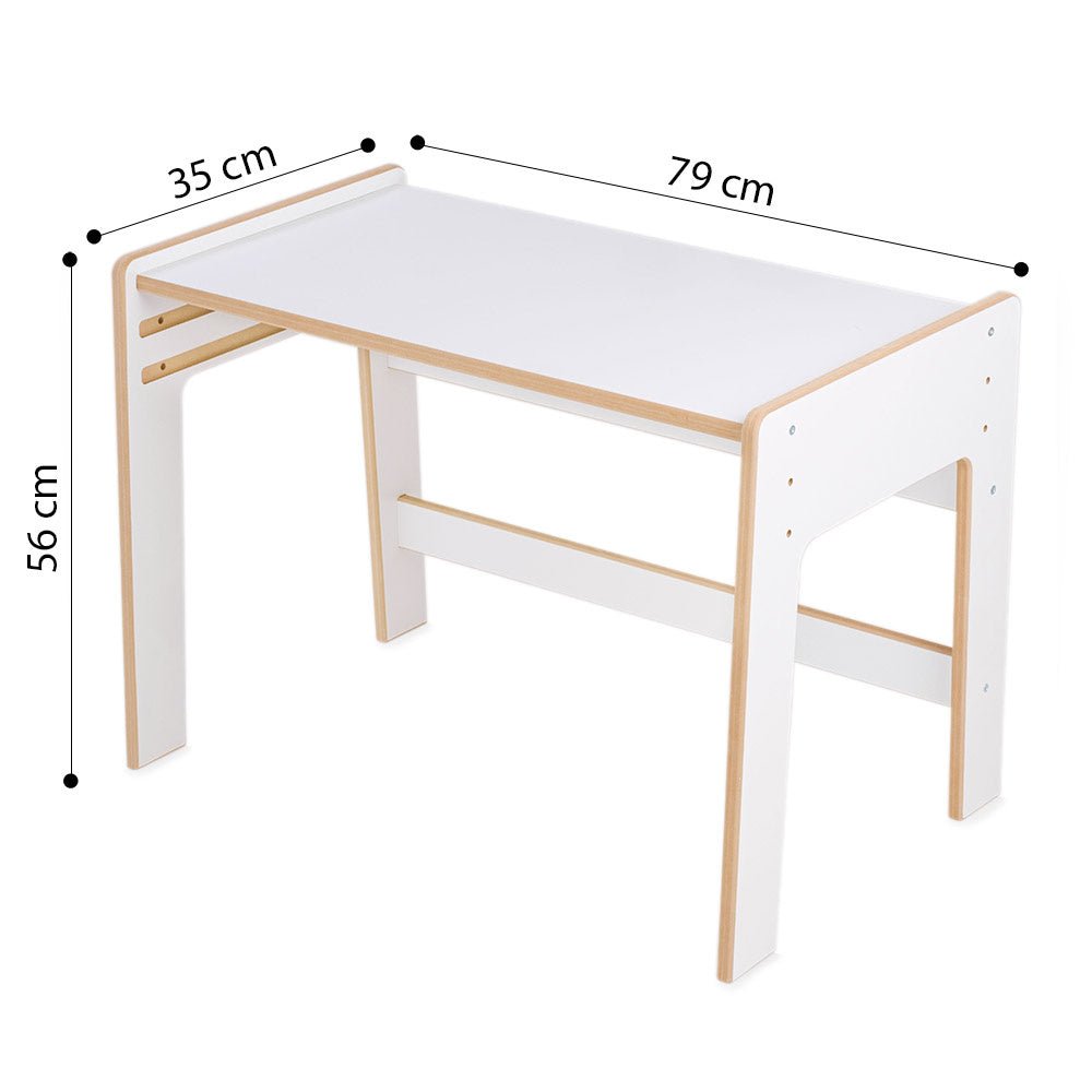 Chaise bébé avec table assortie - bois blanc, ensemble table et chaise enfant - Plush Nest - myplayground
