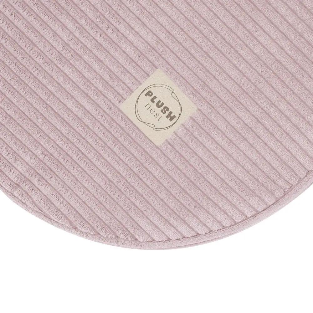 Canapé-lit Foldie - Velours côtelé rose clair premium, lavable, imperméable - Plush Nest by Misioo