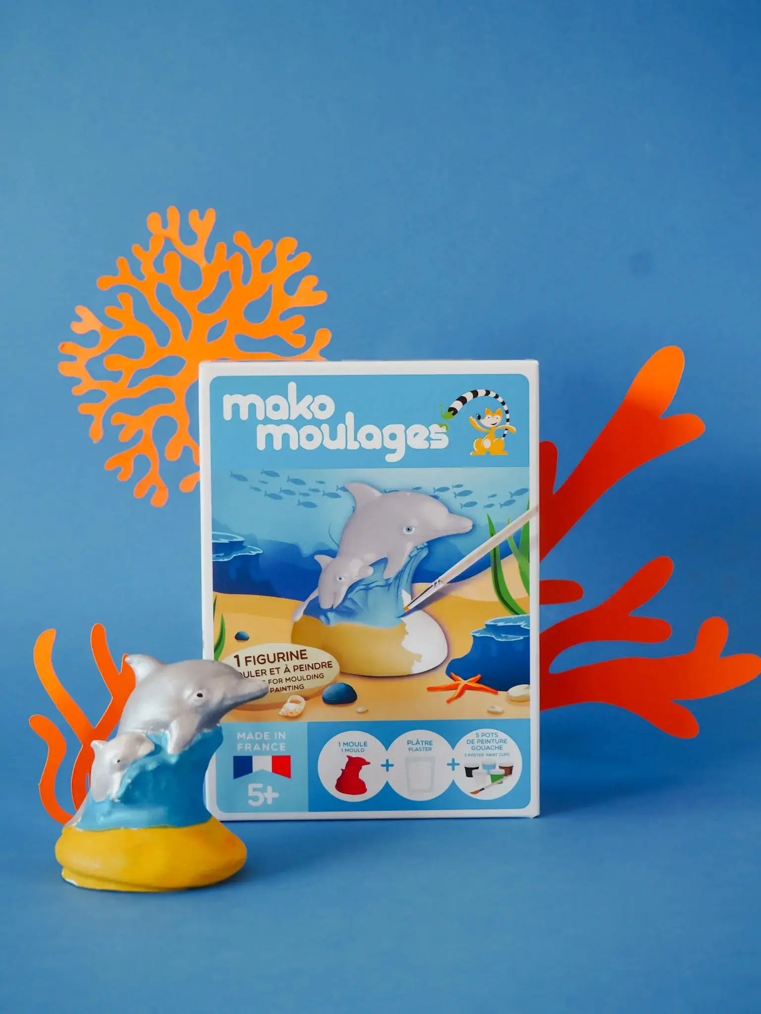 Mako Moulages - Le Dauphin et Son Bébé - Mako Créations by Mako Créations