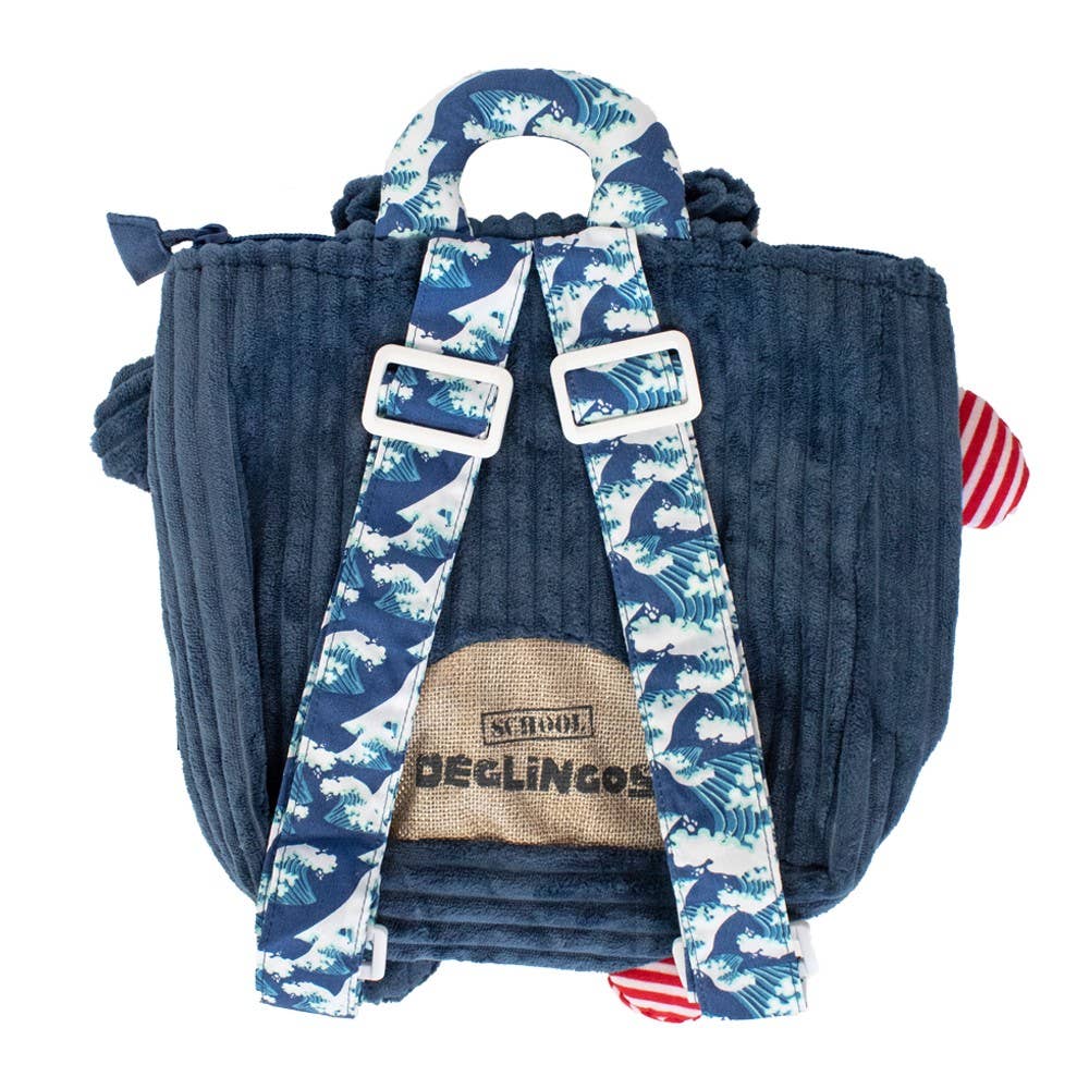 Sac à Dos en Velours Côtelé Hippipos l'Hippo - Les Déglingos, France - myplayground