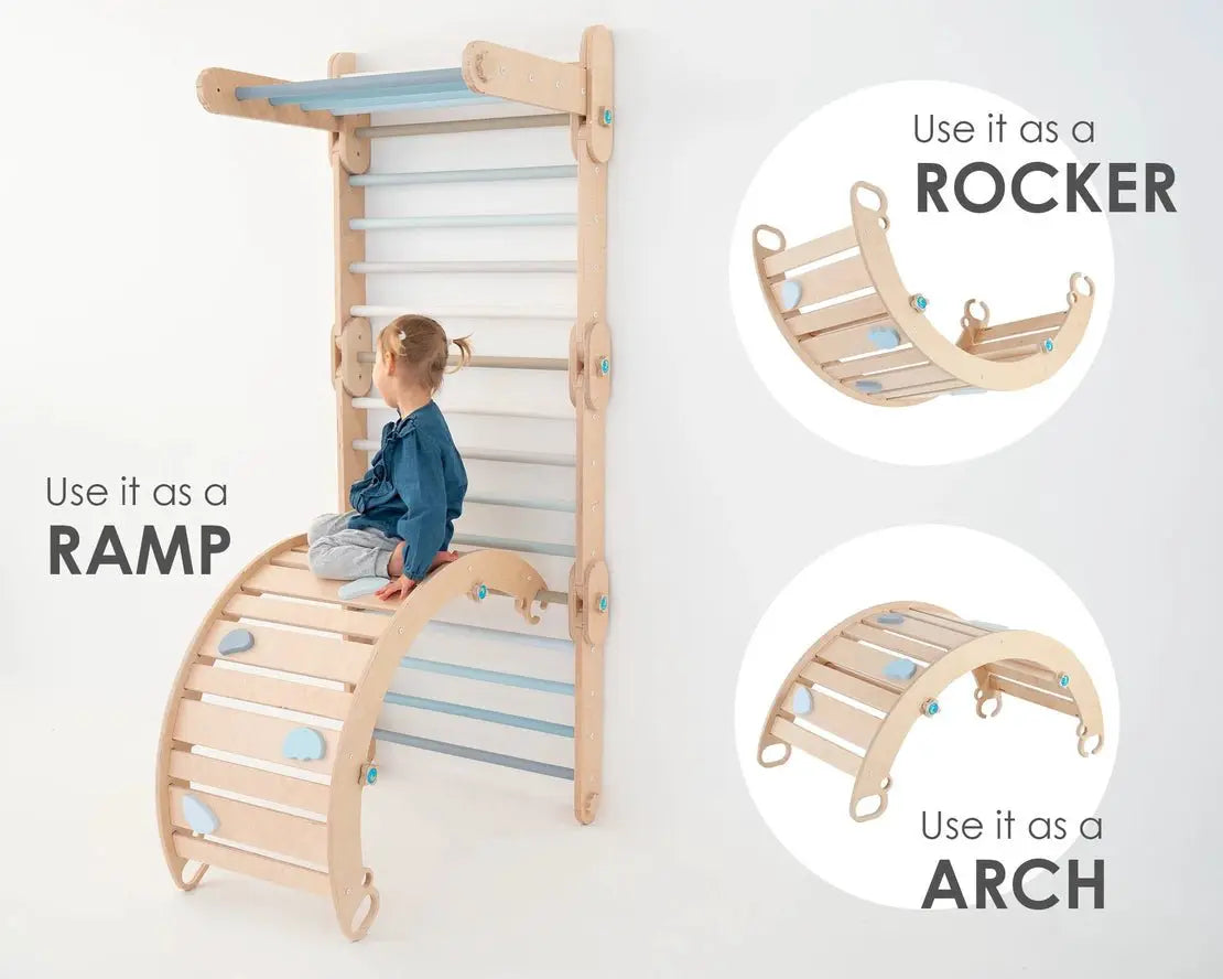 Arche d'Escalade + Rampe pour Alpiniste - Jeu de Motricité Enfant - Happymoon by HappyMoon