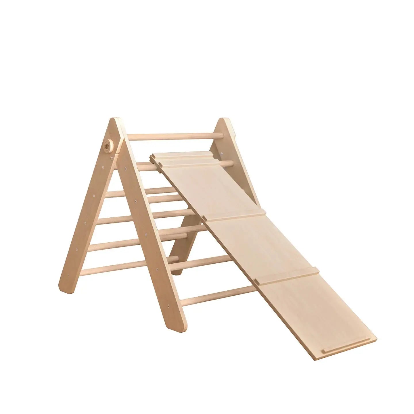 Ensemble Triangle Pikler et Planche à Double Face - Couleur Nature, Bois Natura, 12 à 18 mois - BusyKids by BusyKids