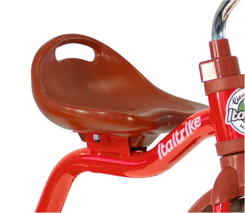 Tricycle Italtrike Super Touring Rouge Pour Enfants 2 À 5 Ans Métal Robuste Guidon Chromé Roues Gomme by Italtrike