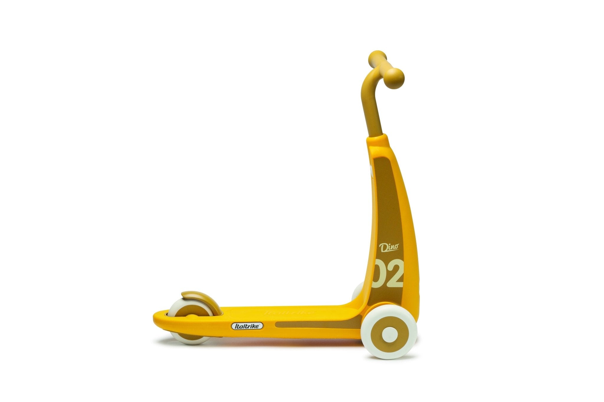 Trottinette Dino Jaune - Italtrike - Jeu de motricité pour enfant (2 à 6 ans) - myplayground