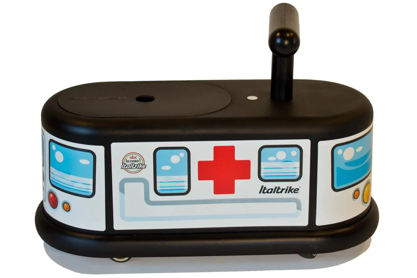La Cosa 1 Porteur Ambulance Italtrike Pour Enfants 1 À 6 Ans Avec Roues Multidirectionnelles Silencieux Sans Trace by Italtrike