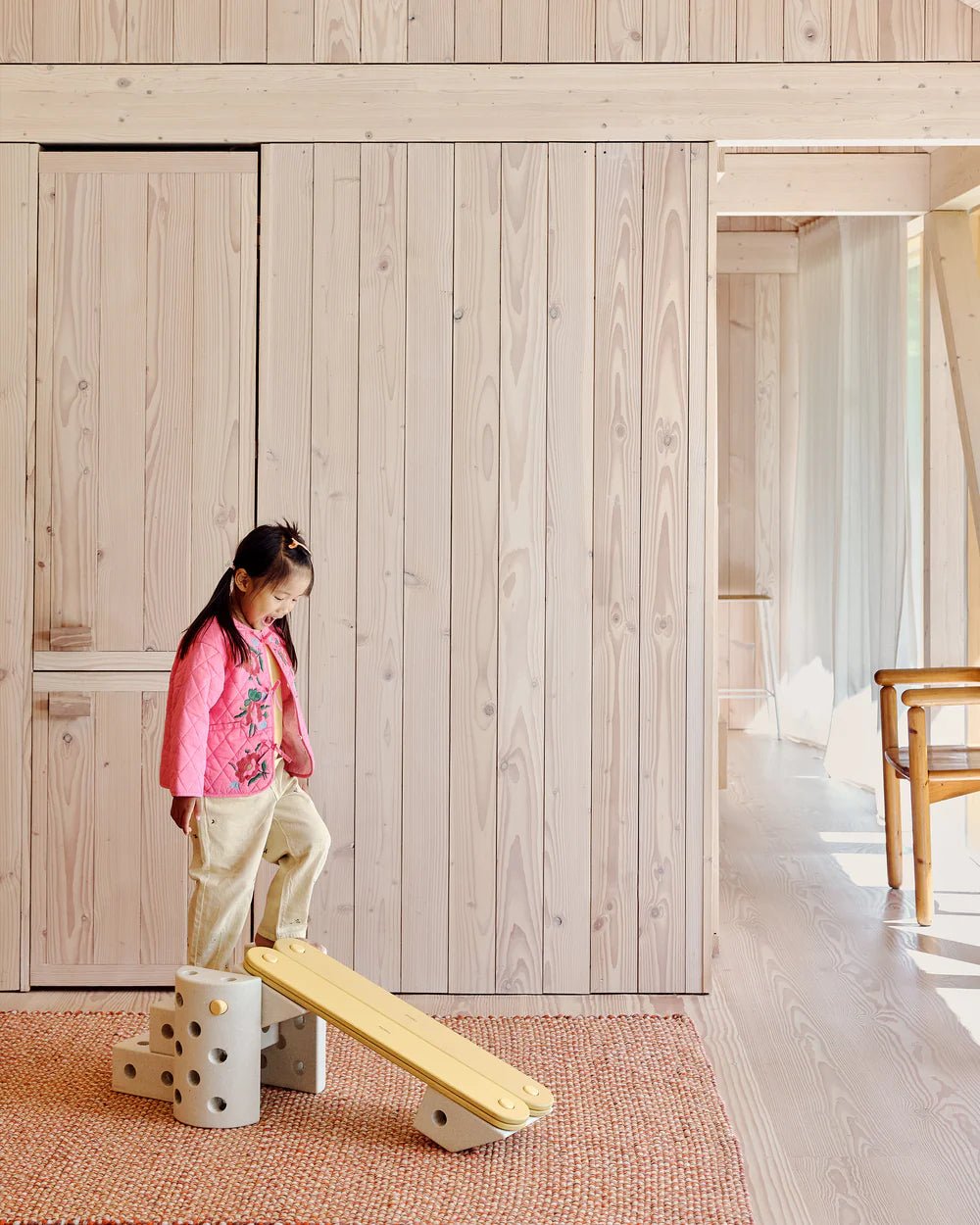 2x Poutres d'équilibre - Honey Yellow - Modu - myplayground