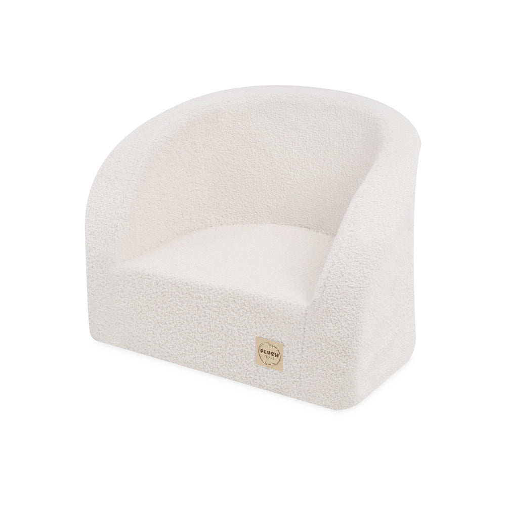 Fauteuil - agneau crème, fauteuil enfant - Plush Nest - myplayground