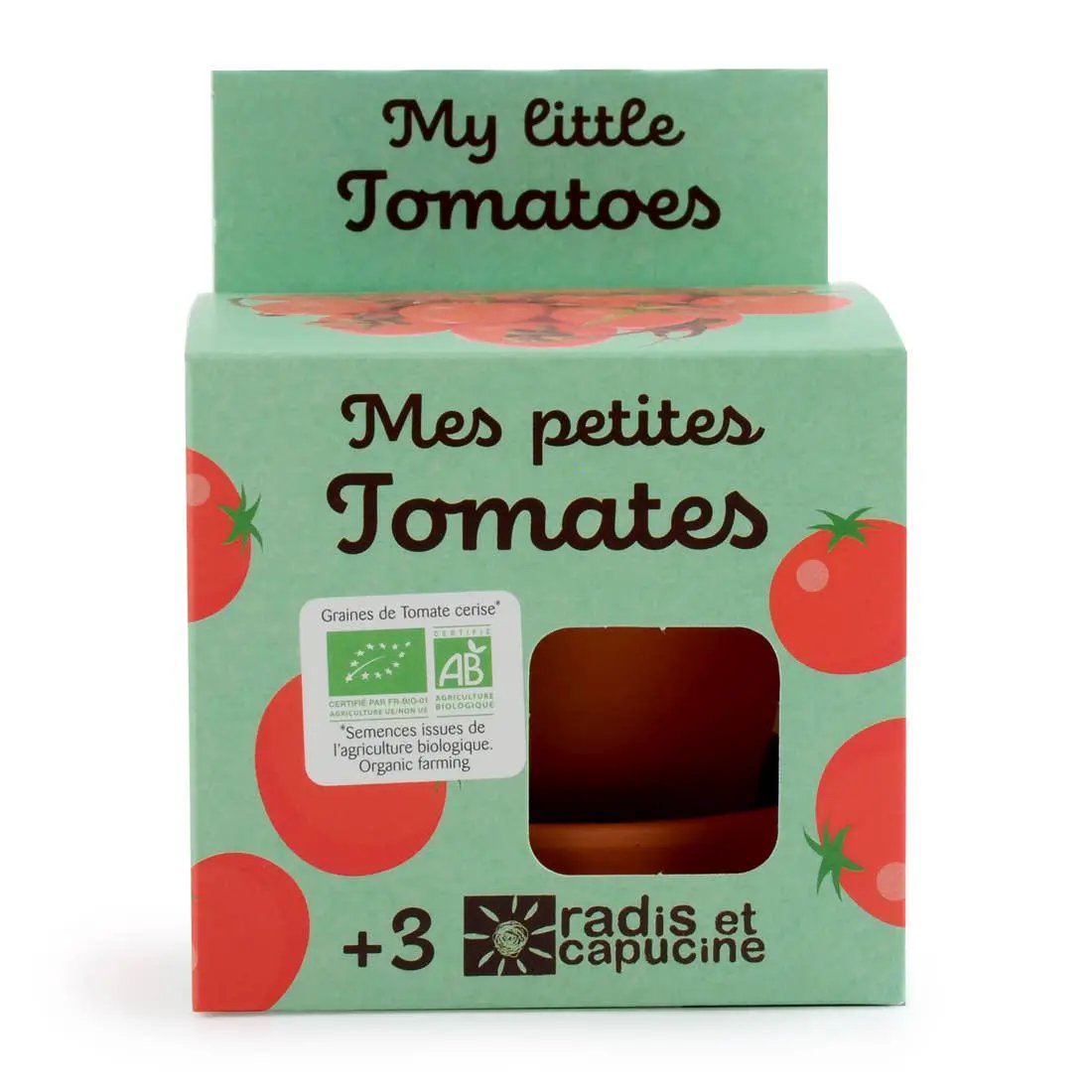 Plantes gourmandes - Tomates cerises bio - Kit créatif de jardinage Enfant by Radis Et Capucine