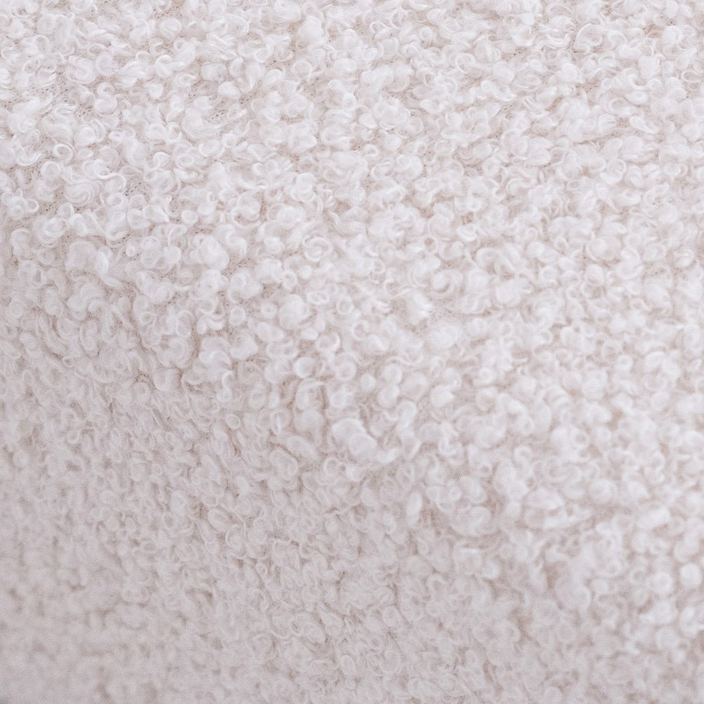 Matelas Foldie large avec appui-tête - Agneau crème - Plush Nest by Misioo