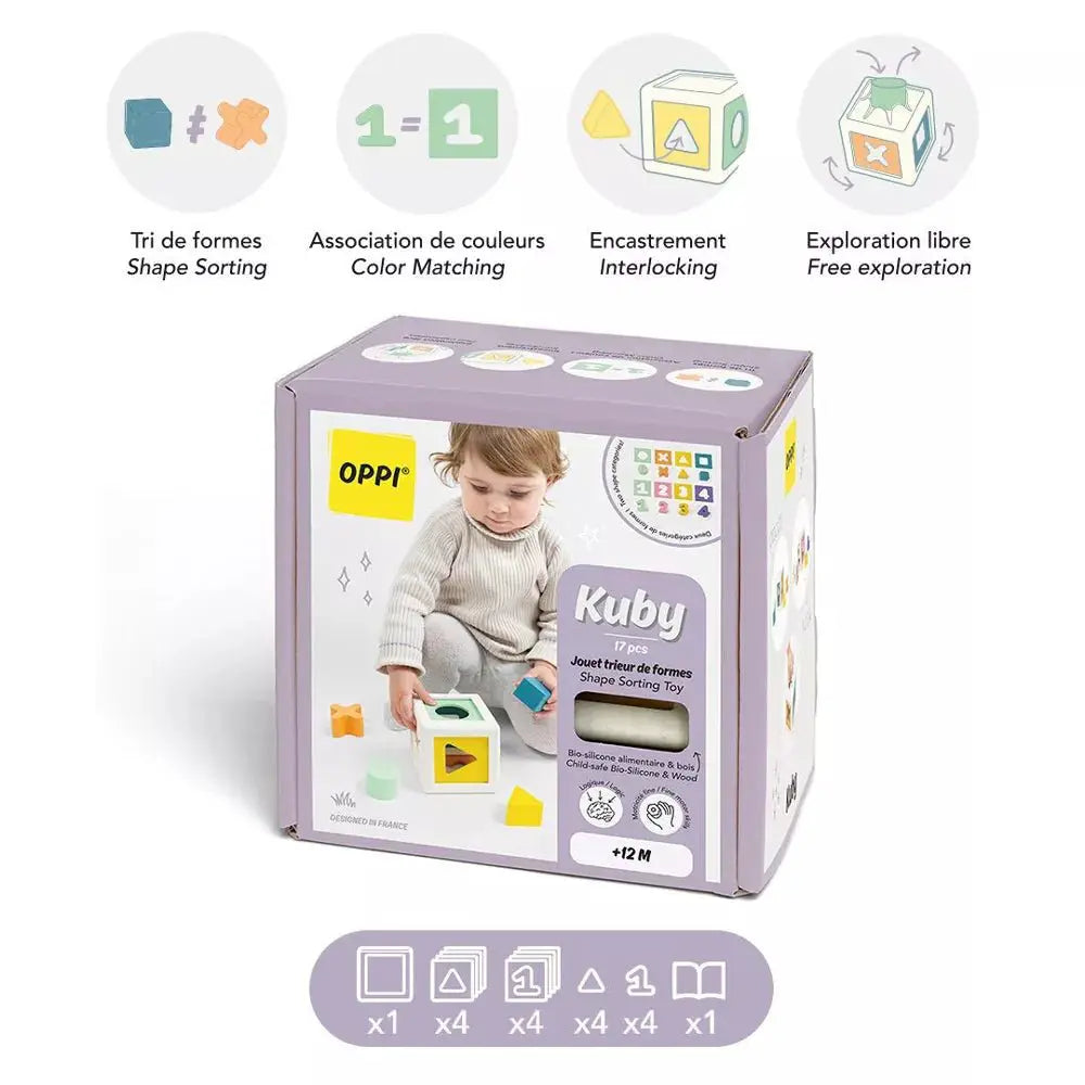 Jouets Bébé trieur de formes -Kuby - Oppi by OPPI