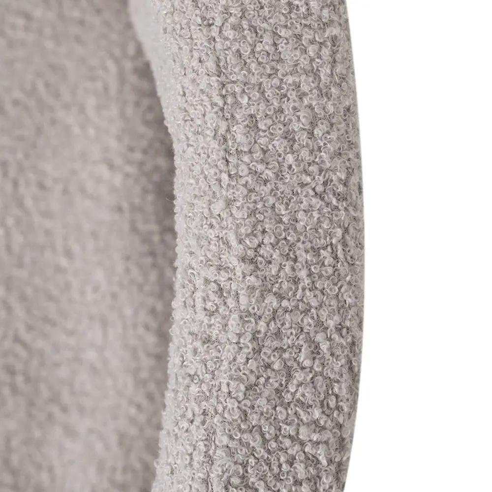 Piscine à balles, ronde, 90x30 cm, agneau gris (+ 200 boules argent, perle, bleu clair) - Plush Nest - Misioo by Misioo
