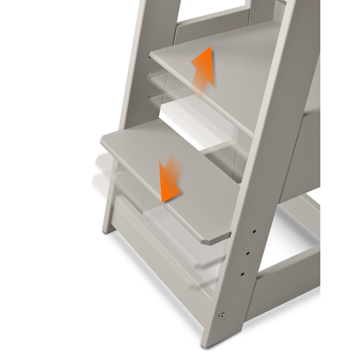 tiSsi® learning tower FELIX beech STORMY GRAY by tiSsi ® Familie beginnt mit uns™