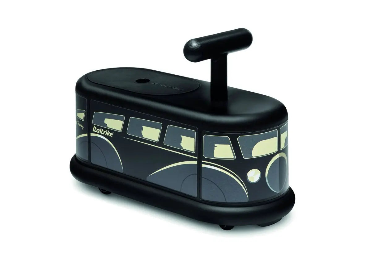 Porteur Bus Vintage Noir Italtrike Pour Enfants 1 À 6 Ans Robuste Et Stylé Design Rétro by Italtrike