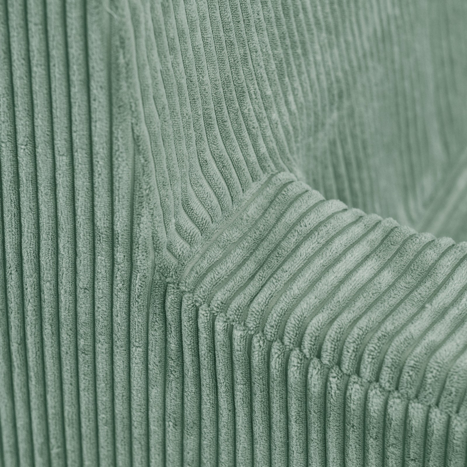 Canapé Foldie avec accoudoirs - Velours côtelé vert premium - PLUSH NEST - myplayground