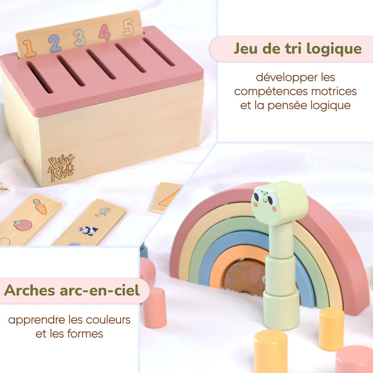 Coffret de Jeu Montessori pour les enfants - 36 mois et + - BusyKids - myplayground