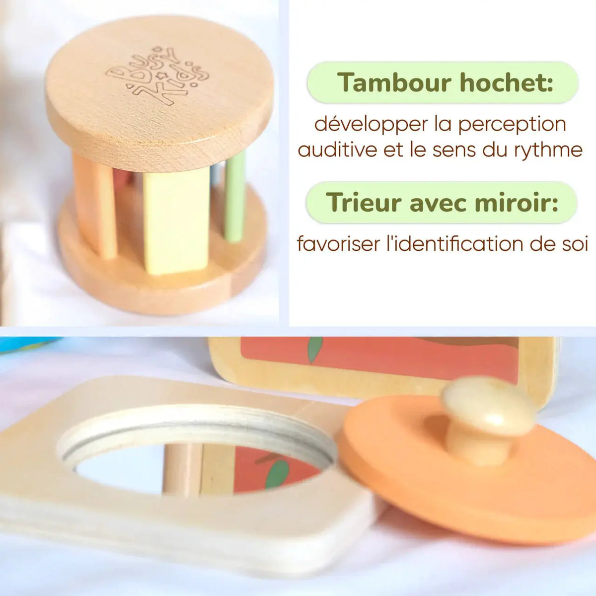 Coffret de Jeu Montessori pour les enfants - 6 à 12 mois - BusyKids by BusyKids