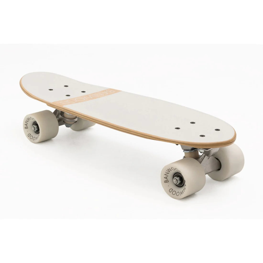 Skateboard blanc – Planche cruiser en érable canadien pour enfant dès 3 ans – Banwood Skateboard Banwood myplayground