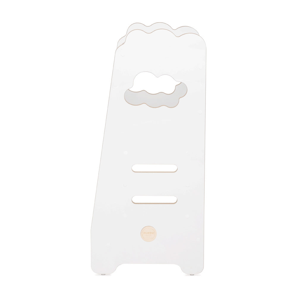 Tabouret d'aide cuisine enfant 2 niveaux - Blanc nuage - Bois - PLUSH NEST Misioo Tabouret d'Apprentissage Enfant Blanc - Nuage 2 Niveaux - PLUSH NEST myplayground