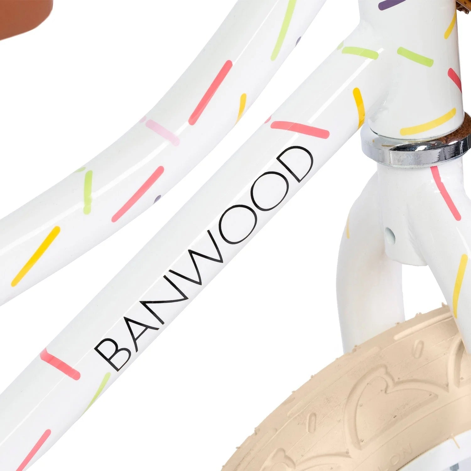 Vélo classique Allegra Blanc Banwood - Draisienne en bois évolutive pour enfants de 3 à 5 ans