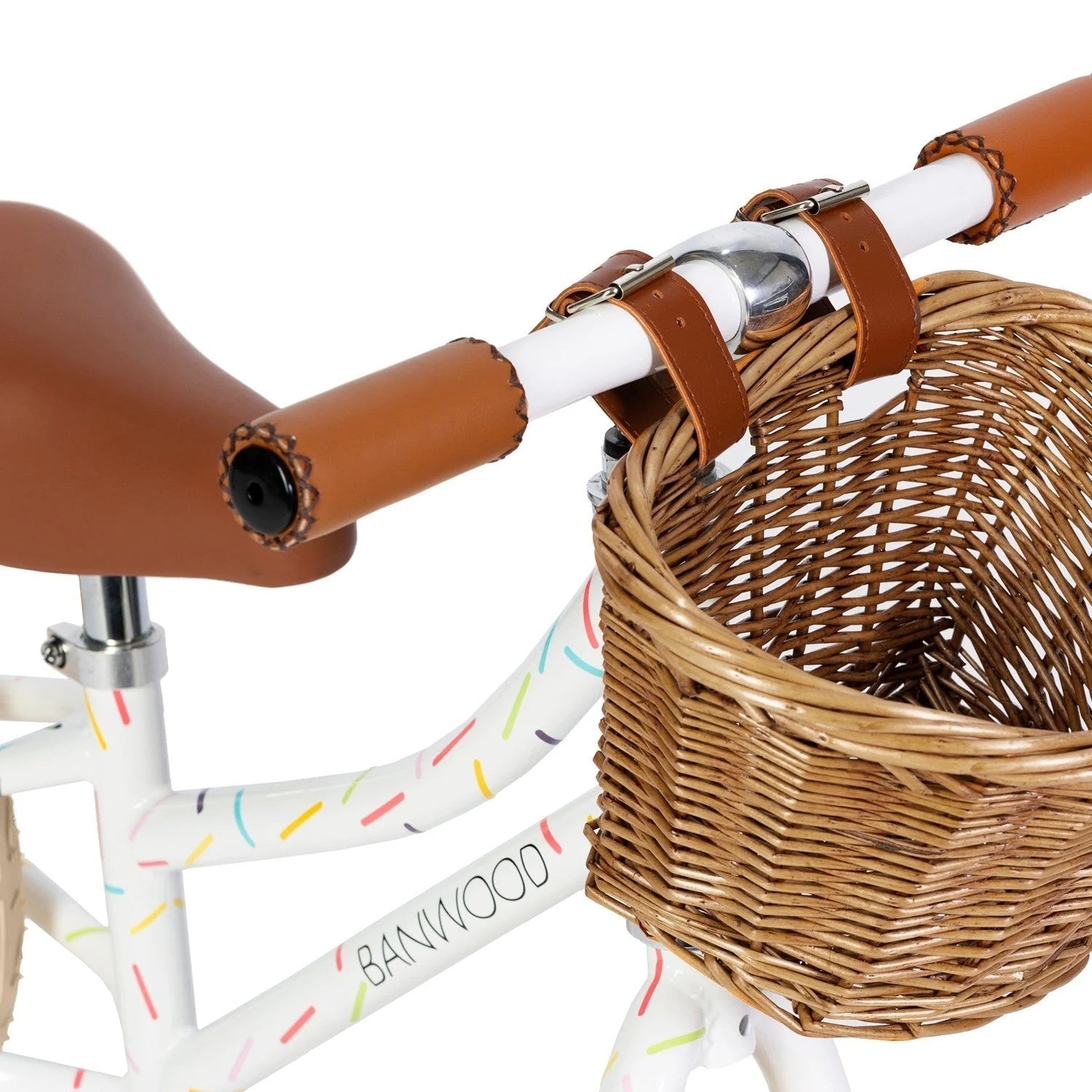 Vélo classique Allegra Blanc Banwood - Draisienne en bois évolutive pour enfants de 3 à 5 ans