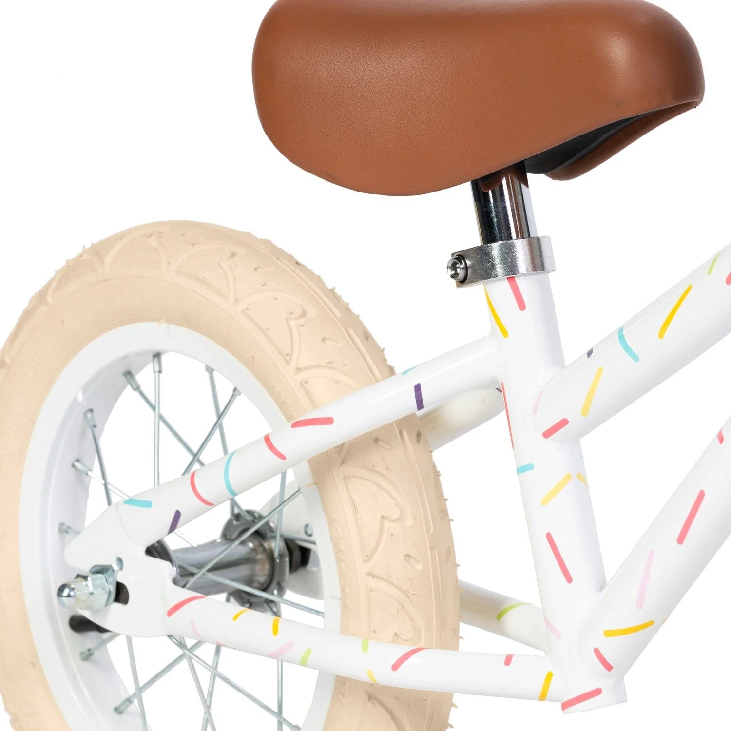 Vélo classique Allegra Blanc Banwood - Draisienne en bois évolutive pour enfants de 3 à 5 ans