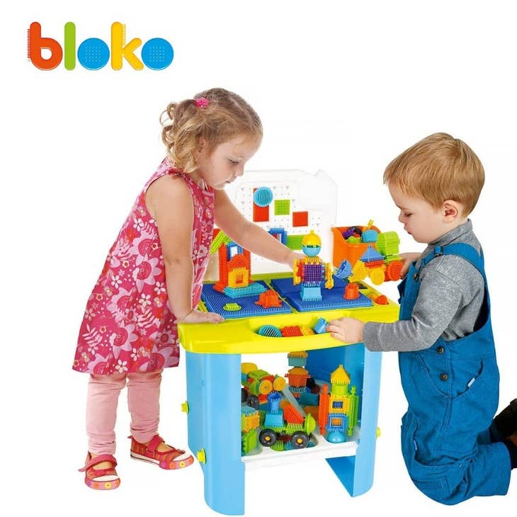 Etabli de Construction + 100 Bloko - BLOKO Jeux de construction Bloko Etabli de Construction + 100 Bloko - BLOKO myplayground