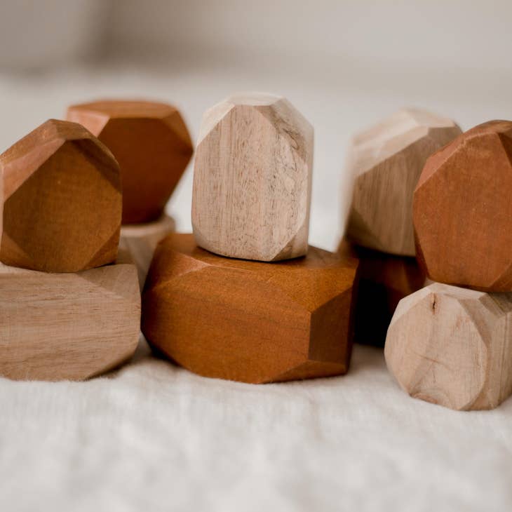 Gemmes en bois bicolores Q Toys Gemmes en bois bicolores myplayground