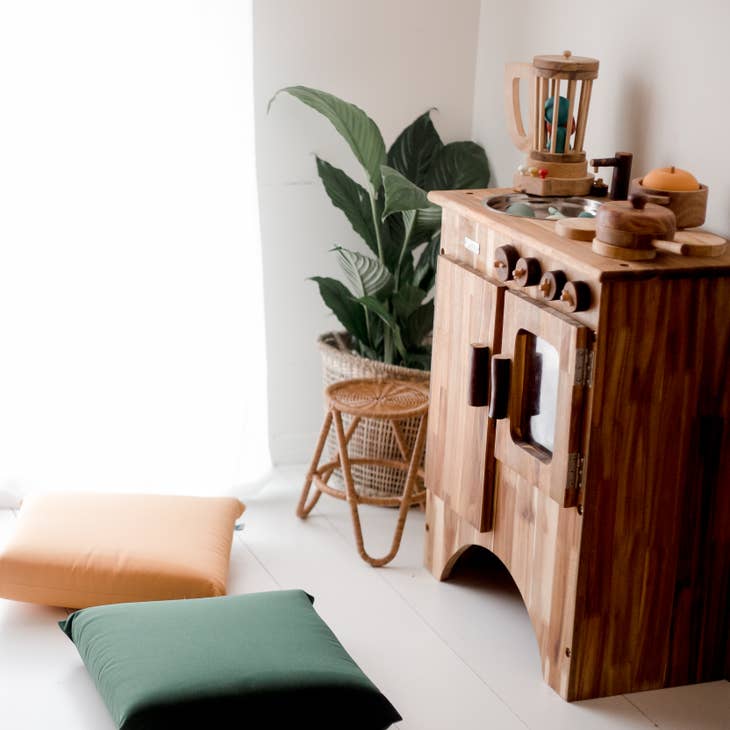 Cuisinière et évier en bois combinés Q Toys myplayground