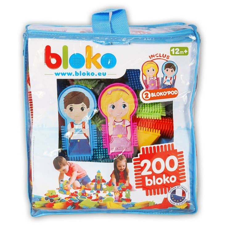 Sac Zip 200 Bloko + 2 Figurines Pods Famille - BLOKO 503508 - myplayground