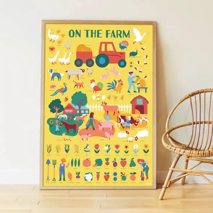 Ferme - Poster en stickers - Discovery 3+ by POPPIK