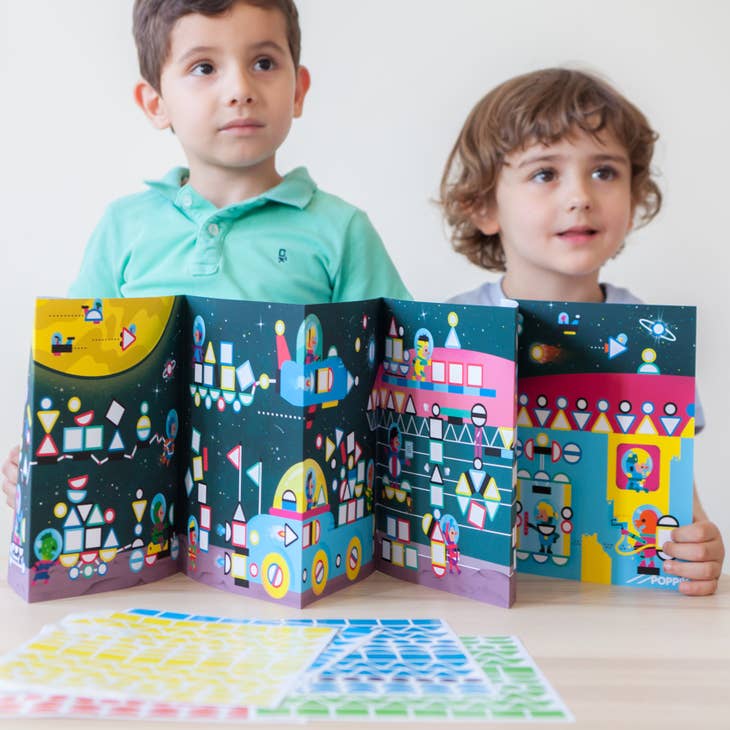Cosmic - Poster Panorama en sticker inspiré Montessori by POPPIK