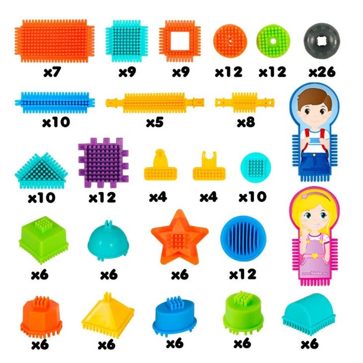 Sac Zip 200 Bloko + 2 Figurines Pods Famille - BLOKO 503508 - myplayground