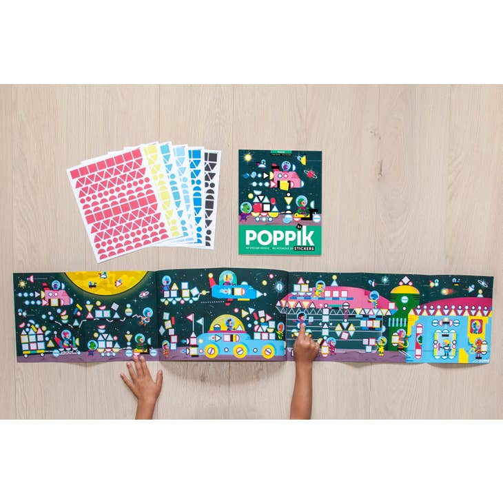 Cosmic - Poster Panorama en sticker inspiré Montessori - myplayground