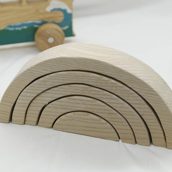 Blocs à empiler naturels 5 pièces - myplayground