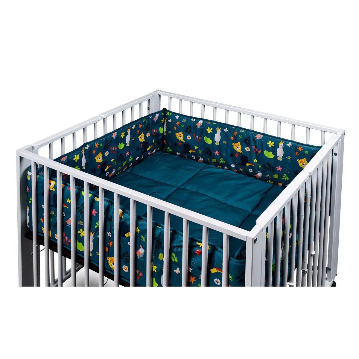 Tapis de fond pour parc Moritz Jungle pétrole, 89x85 cm – tiSsi