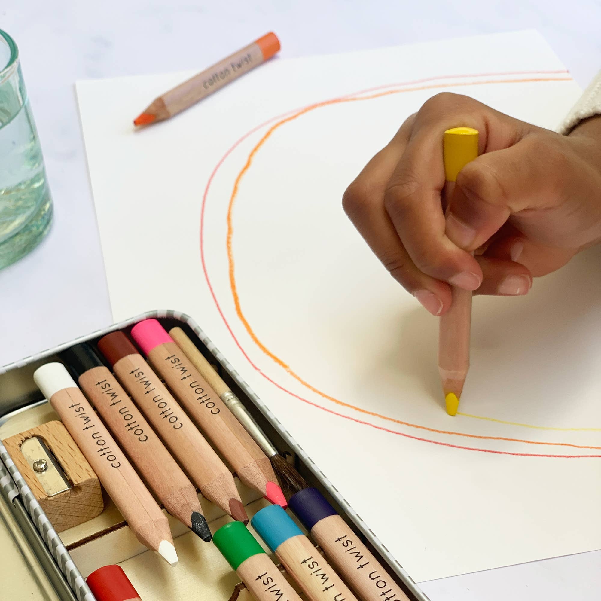 Boîte à crayons aquarelle Jumbo  Cotton Twist  myplayground