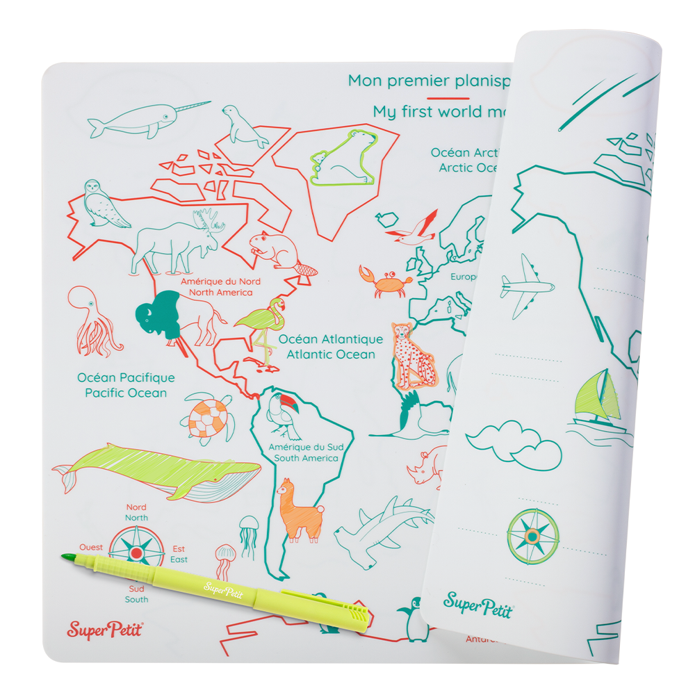 Set WORLD MAP  SuperPetit Set WORLD MAP myplayground