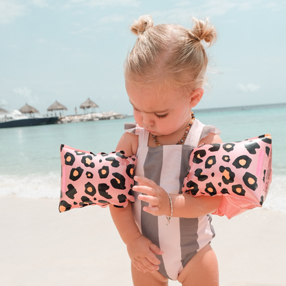 Brassards imprimé léopard rose Swim Essentials - Accessoire de Natation ( 0-2 ans )