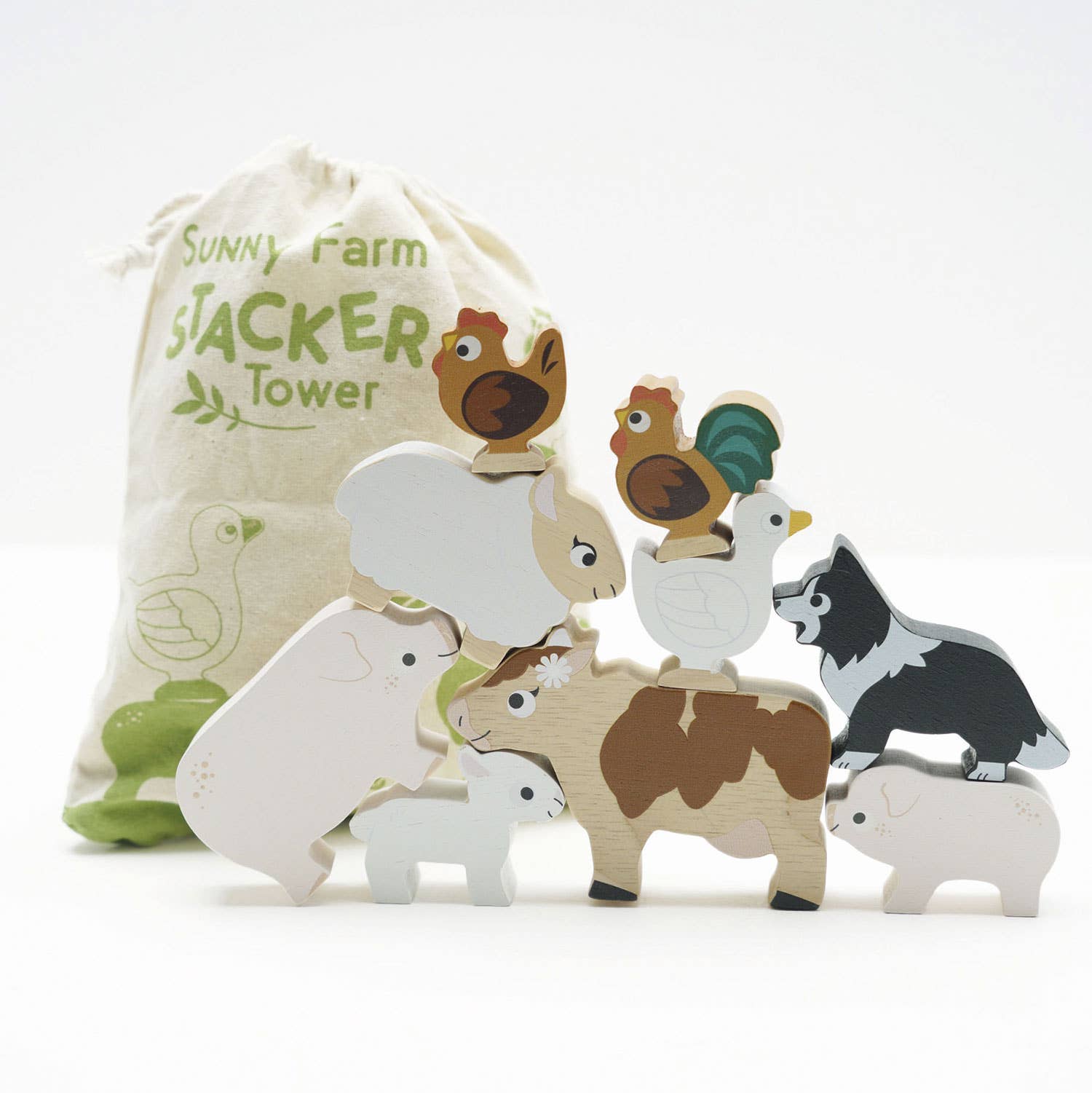 Jeu d'empilage d'animaux de ferme/Sunny Farm Stacker - Jeu Montessori enfant  Le Toy Van Jeu d'empilage d'animaux de ferme/Sunny Farm Stacker - Jeu Montessori enfant myplayground