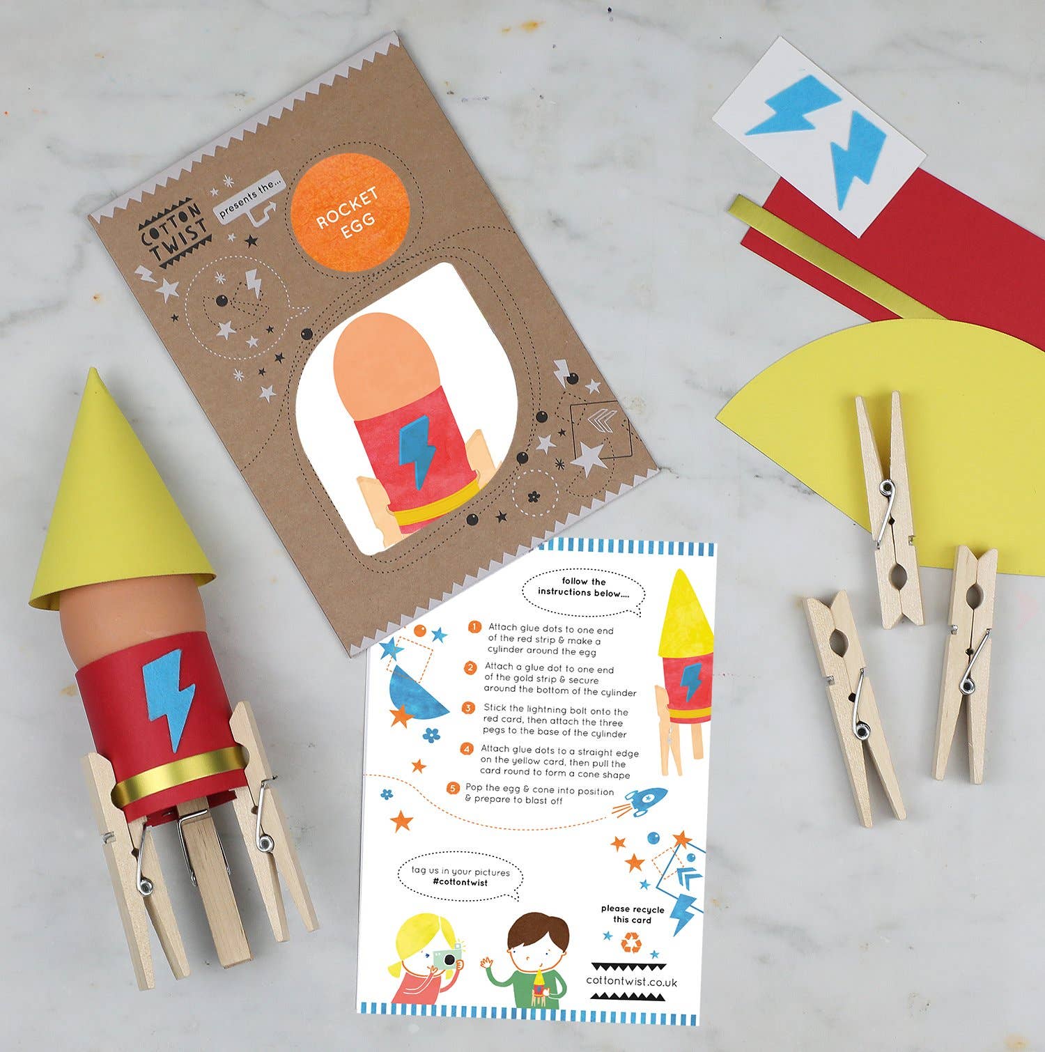 Faites votre propre oeuf de fusée  Cotton Twist  myplayground