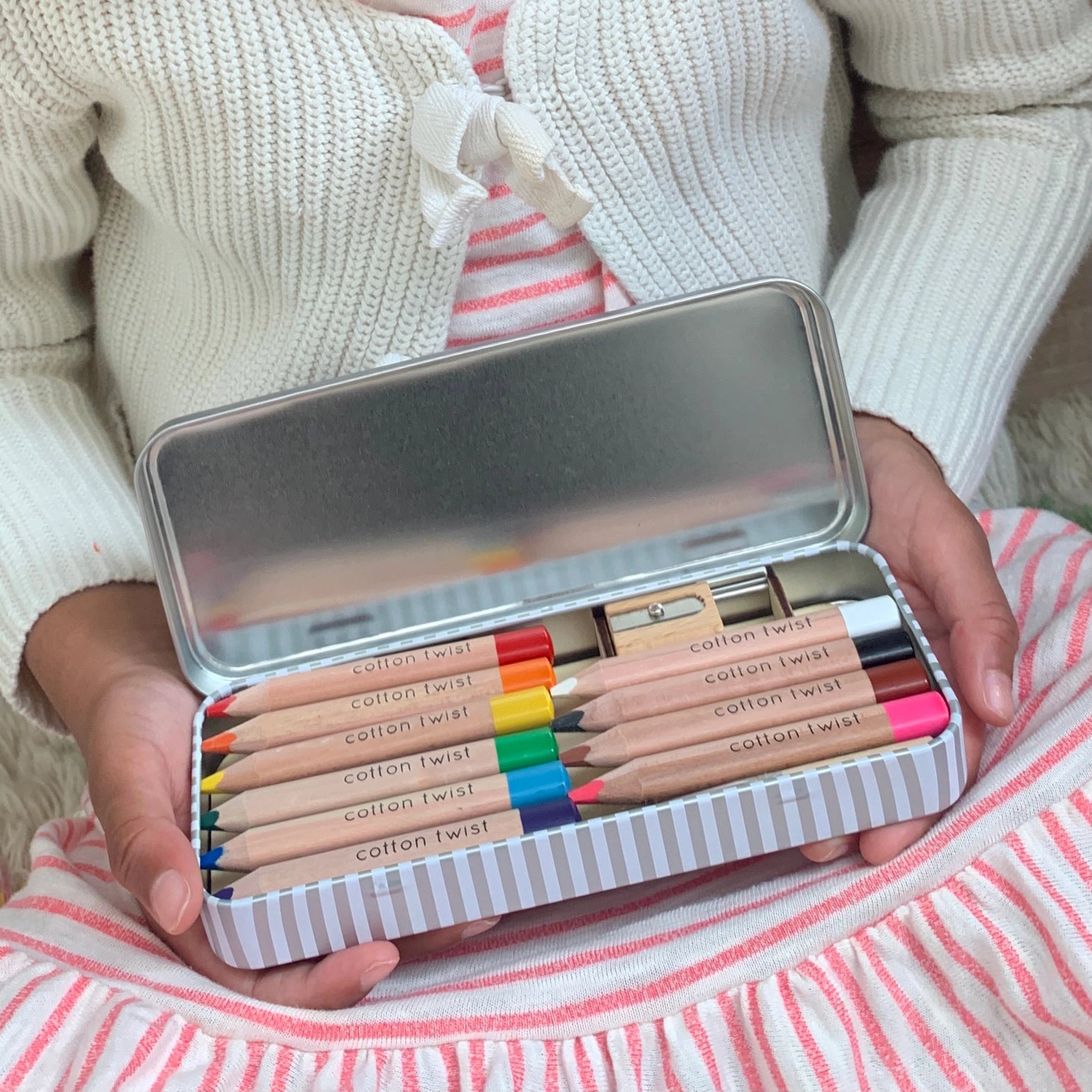 Boîte à crayons aquarelle Jumbo  Cotton Twist  myplayground
